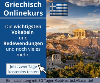 Griechisch Onlinekurs Banner