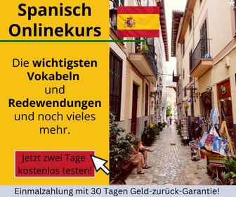 Spanisch Onlinekurs Banner