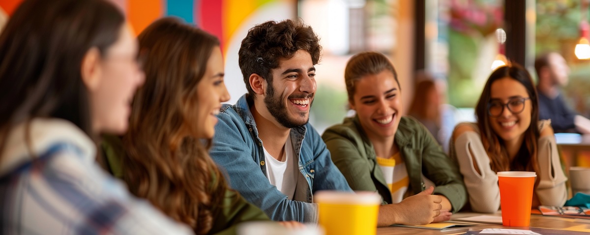 Nach Themen sortierte spanische Vokabelkärtchen auf einem Tisch