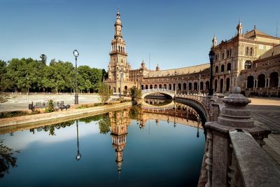 Spanisch lernen in Spanien - Blick in spanische Stadt