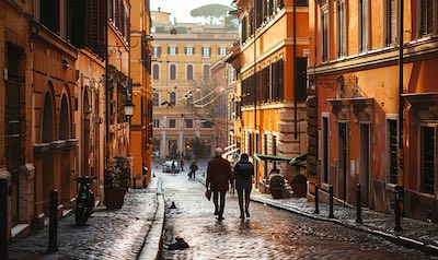 Italienisch lernen in den Straßen von Italien