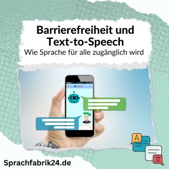 Barrierefreiheit und Text-to-Speech - Wie Sprache für alle zugänglich wird