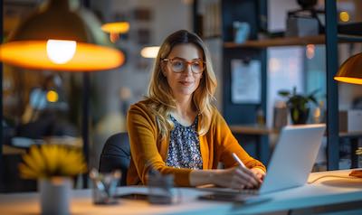 fremdsprachen im büro kollegin spricht französisch video call