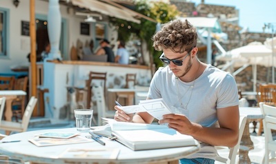 Griechische Vokabeln lernen vor dem Urlaub