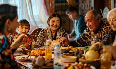 Kasachische Familie Vokabeln Verwandtschaft
