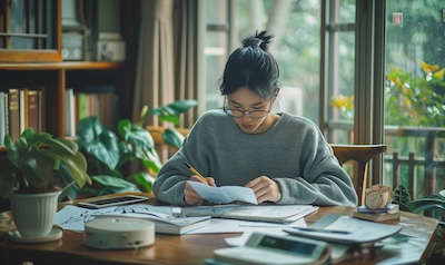 Chinesisch lernen Schreibtisch Anfänger