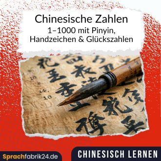 Chinesische Zahlen Schriftzeichen Kalligraphie