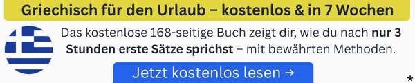 Footer Banner für kostenloses Buch Griechisch lernen Download