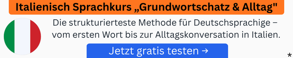 Footer Banner für kostenloses Buch Italienisch lernen Download