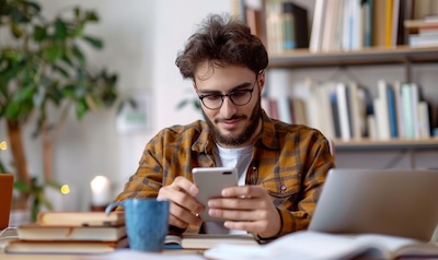 Anfänger lernt Ägyptisch-Arabisch am Smartphone