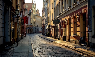 Jugendstilviertel in Riga als Sinnbild der lettischen Sprachgeschichte