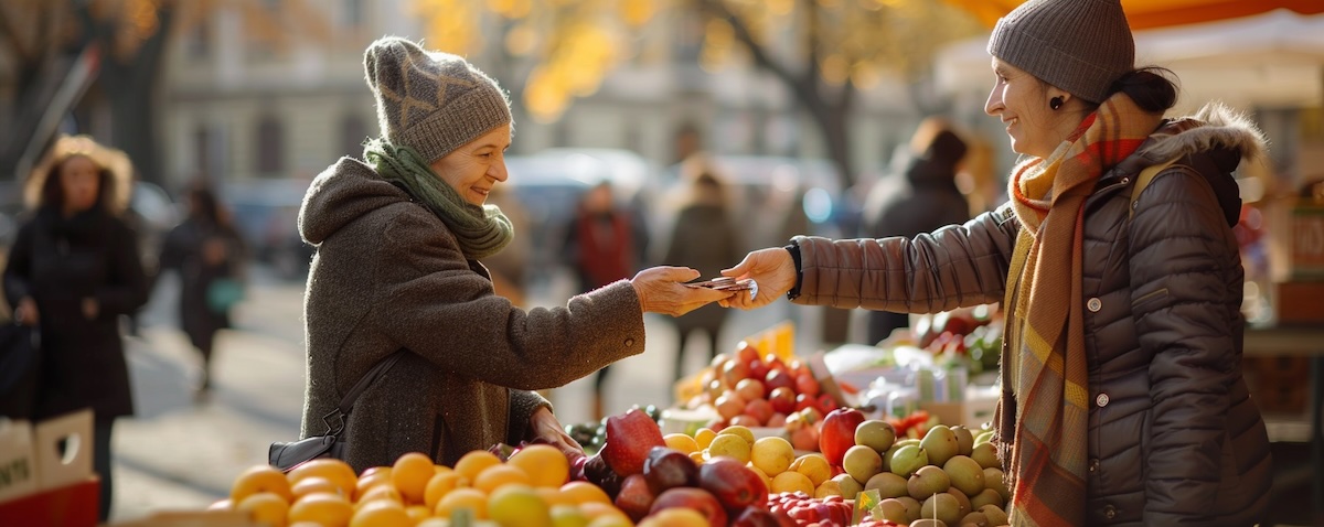 Einkaufen auf einem polnischen Markt: Zahlen auf Polnisch im Alltag